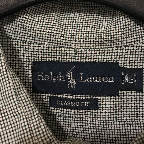 Ralph Lauren Men’s Dress Shirt 17 1/2 34/35 - Picture 3 of 5